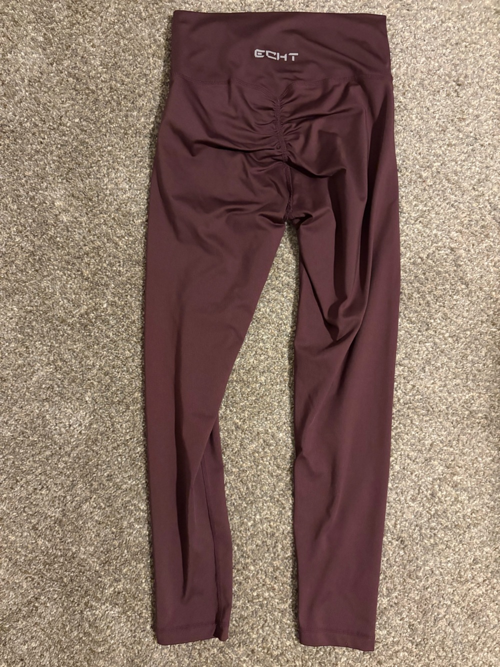 ECHT Plum Scrunch-Back Leggings